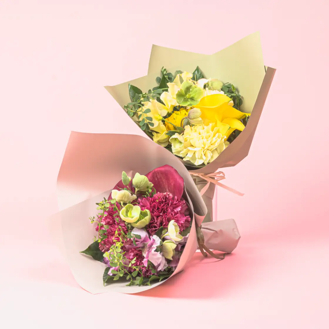 ミニブーケ6点セット＊ゆなです 母の日のミニブーケ | 花のオンライン注文・配達 | HANATAKU
