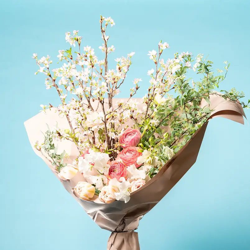 桜の花束 | 花のオンライン注文・配達 | HANATAKU