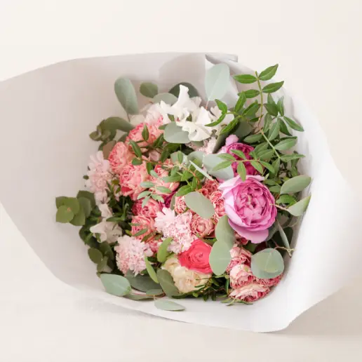 お祝いの花束（くすみ系・ニュアンスカラー） | 花のオンライン注文